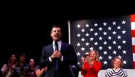 Democratic presidential candidate and former South Bend, Indiana mayor Pete Buttigieg, speaks during a campaign event in Concord, New Hampshire, U.S., February 4, 2020. REUTERS/Brendan McDermid