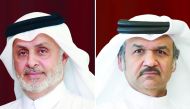 UDC Chairman Turki bin Mohammed Al Khater (left) and UDC President and CEO and Member of the Board, Ibrahim Jassim Al Othman