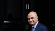 Sajid Javid leaves 11 Downing Street in central London on October 19, 2019. AFP / Tolga Akmen