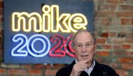 Michael Bloomberg speaks during an event to open a campaign office at Eastern Market in Detroit, Michigan, on December 21, 2019. AFP / Jeff Kowalsky