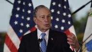 In this file photo taken on December 13, 2019 former New York Mayor and Democratic presidential candidate Michael Bloomberg speaks about his plan for clean energy during a campaign event at the Blackwall Hitch restaurant in Alexandria, Virginia. / AFP / O