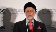 Oman's Foreign Minister Yusuf bin Alawi bin Abdullah attends a panel discussion during the 56th Munich Security Conference (MSC) in Munich, southern Germany, on February 15, 2020. AFP / Thomas Kienzle 