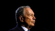 Michael Bloomberg addressing the National Association for the Advancement of Colored People’s 110th National Convention at Cobo Center in Detroit, Michigan, July 24, 2019. AFP / Jeff Kowalsky