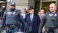 Former Trump campaign adviser Roger Stone departs following his sentencing hearing at US District Court in Washington, February 20, 2020. Reuters / Mary F Calvert