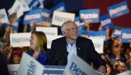 U.S. Democratic presidential candidate Senator Bernie Sanders celebrates with his wife Jane after being declared the winner of the Nevada Caucus while holding a campaign rally in San Antonio, Texas, U.S., February 22, 2020. REUTERS/Callaghan O'hare