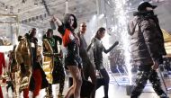  Models present creations from the Philipp Plein Autumn/Winter 2020 collection during Milan Fashion Week in Milan, Italy, February 22, 2020. REUTERS/Alessandro Garofalo 