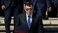 FILE PHOTO: Prime Minister of the U.N.-backed Libyan government, Fayez al-Sarraj, leaves after talks with Malta's Prime Minister Joseph Muscat at the Auberge de Castille in Valletta, Malta May 27, 2019. Reuters/Darrin Zammit Lupi