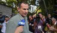 In this file photo taken on January 23, 2015 Cuban dissident Jose Daniel Ferrer talks to the press on his meeting with US Assistant Secretary of State for Western Hemisphere Affairs, Roberta S. Jacobson -- the most senior American official in Havana since
