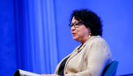 US Supreme Court Associate Justice Sonia Sotomayor speaks to attendees during commemorations for International Women's Day at the 9/11 Memorial and Museum in New York City March 8, 2019. Reuters/Eduardo Munoz