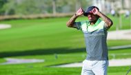 Nigel De Jong, former Dutch international  and who turns out for Qatar Stars League club Al Shahaniya playing golf at the Doha Golf Club during the Qatar Open Amateur Golf Championship last week.