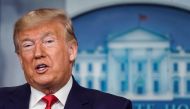  U.S. President Donald Trump speaks during a news conference on the coronavirus outbreak at the White House in Washington, U.S., U.S., February 29, 2020. REUTERS/Joshua Roberts 
