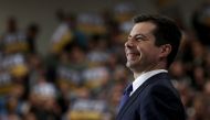 Democratic presidential candidate former South Bend, Indiana Mayor Pete Buttigieg speaks at town hall campaign event at Needham Broughton High School February 29, 2020 in Raleigh, North Carolina. Win McNamee/Getty Images/AFP