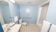 Representative image (A bathroom in temporary housing for Canadians evacuated after the outbreak of novel Coronavirus is seen at the Yukon Lodge in Canadian Forces Base Trenton, Ontario)