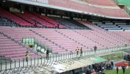 General view inside the stadium before the match.  REUTERS/Daniele Mascolo