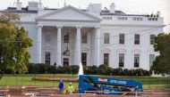 File photo: The front of the White House is closed to the public as construction has started on the Presidential reviewing stand, November 8, 2016, in Washington. AFP / Paul J Richards
