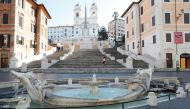 General view of the Rome's Spanish Steps, virtually deserted after a decree orders for the whole of Italy to be on lockdown in an unprecedented clampdown aimed at beating the coronavirus, in Rome, Italy, March 10, 2020. REUTERS/Remo Casilli