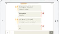 A team of 150 linguists and teachers created the content for Babbel, a language-learning app with more than a dozen options. MUST CREDIT: Babbel handout
