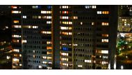 An apartment building is pictured in Berlin on March 27, 2020. AFP / Tobias SCHWARZ
