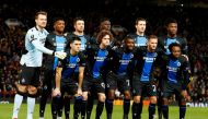 Group photo of Club Brugge players before a match. Reuters/Jason Cairnduff/File Photo