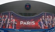 FILE PHOTO: General view of the main entrance of the Parc de Princes stadium a day before the Champions League match between Paris Saint-Germain and Borussia Dortmund, which was played behind closed doors due to the coronavirus outbreak, in Paris, France 