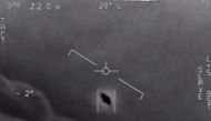 This video grab image obtained April 28, 2020 courtesy of the US Department of Defense shows part of an unclassified video taken by Navy pilots that have circulated for years showing interactions with 