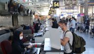 Turkish citizens arrive at Tehran Imam Khomeini International Airport for the evacuation flight of Turkey's national carrier Turkish Airlines amid the coronavirus (COVID-19) pandemic in Tehran, Iran on April 27, 2020. Fatemeh Bahrami - Anadolu 
