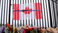 FILE PHOTO: A memorial for Const. Heidi Stevenson is seen outside the Royal Canadian Mounted Police (RCMP) Headquarters, in Dartmouth, Nova Scotia, Canada April 20, 2020. REUTERS/John Morris/File Photo