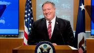 US Secretary of State Mike Pompeo smiles during a news conference at the State Department, in Washington, U.S., April 29, 2020. Andrew Harnik/Pool via Reuters/File Photo