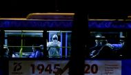 Coronavirus (COVID-19) patients of a hospital, where a fire erupted, are being transferred to other hospitals in Moscow, Russia on May 09, 2020. Sefa Karacan - Anadolu 