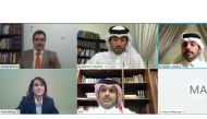 A video grab from the review meeting.
