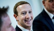 (FILES) In this file photo Founder and CEO of US online social media and social networking service Facebook Mark Zuckerberg reacts upon his arrival for a meeting with European Commission vice-president in charge for Values and Transparency, in Brussels, o