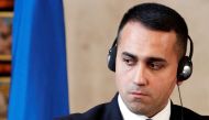 Italian Foreign Minister Luigi Di Maio looks on during a news conference after bilateral talks between Italy and Russia at Villa Madama in Rome, Italy February 18, 2020. REUTERS/Guglielmo Mangiapane/File Photo