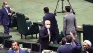 Foreign Minister of Iran Mohammad Javad Zarif attends the first official session of 11th round of the Iranian parliament after its opening ceremony in Tehran, Iran on May 27, 2020. ( Fatemeh Bahrami - Anadolu