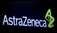 FILE PHOTO: The company logo for pharmaceutical company AstraZeneca is displayed on a screen on the floor at the New York Stock Exchange (NYSE) in New York, U.S., April 8, 2019. REUTERS/Brendan McDermid