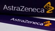The logo of AstraZeneca is seen on medication packages in a pharmacy in London, April 28, 2014. REUTERS/Stefan Wermuth/File Photo