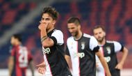 Juventus' Paulo Dybala celebrates scoring their second goal, as play resumes behind closed doors following the outbreak of the coronavirus disease (COVID-19) REUTERS/Jennifer Lorenzini