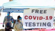 Free coronavirus disease (COVID-19) testing is provided by the City of Denver during an event to mark Juneteenth, which commemorates the end of slavery in Texas, two years after the 1863 Emancipation Proclamation freed slaves elsewhere in the United State