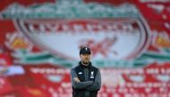 Liverpool manager Juergen Klopp before the match, as play resumes behind closed doors following the outbreak of the coronavirus disease (COVID-19). Shaun Botterill 
