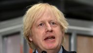 Britain's Prime Minister Boris Johnson delivers a speech during his visit to Dudley College of Technology in Dudley, Britain, June 30, 2020. Paul Ellis/Pool via Reuters