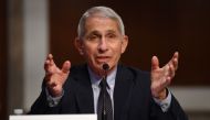 Dr. Anthony Fauci, director of the National Institute for Allergy and Infectious Diseases, testifies before the Senate Health, Education, Labor and Pensions (HELP) Committee hearing on Capitol Hill in Washington DC on June 30, 2020 in Washington,DC.  / AF