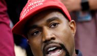Rapper Kanye West speaks during a meeting with U.S. President Donald Trump to discuss criminal justice reform in the Oval Office of the White House in Washington, U.S., October 11, 2018. REUTERS/Kevin Lamarque/File Photo