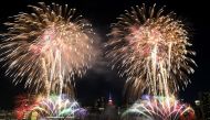 NEW YORK, NEW YORK - JUNE 29: Annual Macy's 4th Of July Fireworks In NYC Spread Out Over Six Nights on June 29, 2020 in New York City. Dimitrios Kambouris/AFP