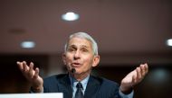 Anthony Fauci, director of the National Institute of Allergy and Infectious Diseases, speaks during a Senate Health, Education, Labor and Pensions Committee hearing on efforts to get back to work and school during the coronavirus disease (COVID-19) outbre