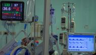 A patient infected with the novel coronavirus COVID-19 remains in the Intensive Care Unit at the Dr. Arnulfo Arias Madrid Hospital Complex, in Panama City on July 04, 2020. Panama is the country with the highest rate of COVID-19 cases in Central America a