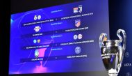 General view of the Champions League Quarter Final draw. (UEFA Pool/Handout via REUTERS)