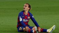 Barcelona's Antoine Griezmann, as play resumes behind closed doors following the outbreak of the coronavirus disease (COVID-19) REUTERS/Albert Gea/File Photo