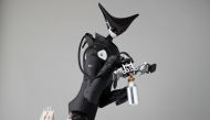 Telexistence's shelf-stacking avatar robot, designed to resemble a kangaroo and developed to work in a convenience store, is demonstrated during a photo opportunity ahead of its unveiling in Tokyo, Japan July 3, 2020. Picture taken July 3, 2020. REUTERS/I