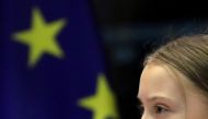 FILE PHOTO: Swedish climate activist Greta Thunberg addresses the environment committee at the European Parliament in Brussels, Belgium, March 4, 2020. REUTERS/Yves Herman/File Photo