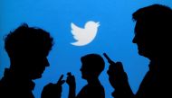 FILE PHOTO: The Twitter logo is displayed on a screen on the floor of the New York Stock Exchange (NYSE) in New York City, U.S., September 28, 2016. REUTERS/Brendan McDermid
