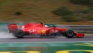 Formula One F1 - Hungarian Grand Prix - Hungaroring, Budapest, Hungary - July 17, 2020 Ferrari's Charles Leclerc in action during practice, following the resumption of F1 after the outbreak of the coronavirus disease (COVID-19) Darko Bandic/Pool via REUTE